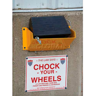 Wheel Chock Holder WC-H 12-7/8"W x 7-7/16"D x 6-7/16"H