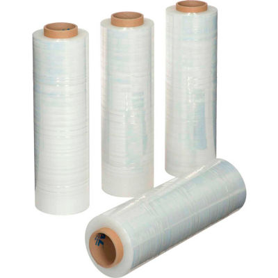 Global Industrial Stretch Wrap Film For Hand Dispenser, 80 Gauge, Cast, 18" x 1500', Clear - Pkg Qty 4