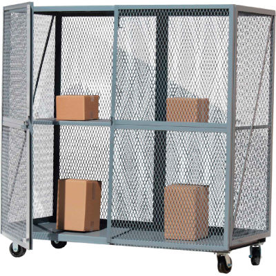 Étagère centrale en option pour MECO Ohama Open Mesh Steel Security Truck 72x36 Gris