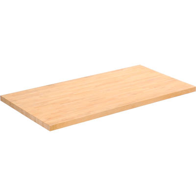 Global Industrial Workbench Top, Maple Butcher Block Square Edge, 48"W x 24"D x 1-3/4" Thick