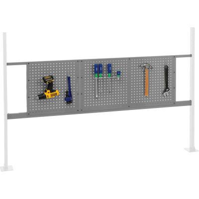 Global Industrial 18" & 36" Pegboard Panel Kit, Gray