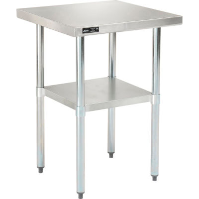 Global Industrial™ 430 Table en acier inoxydable, 30 x 30 », sous étagère