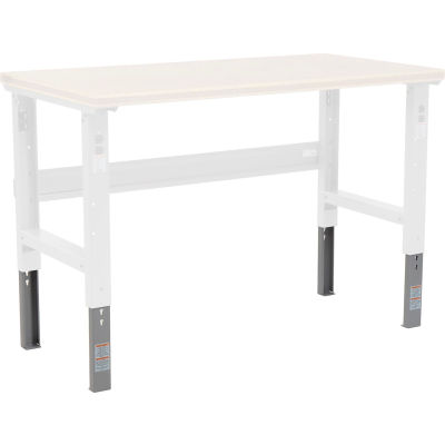Global Industrial Leg Extender Kit, Gray, Pack of 2