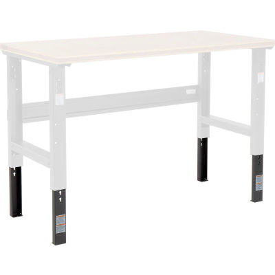 Global Industrial Leg Extender Kit, Black, Pack of 2