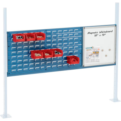 Global Industrial™ 36 » Louver & 18 » Whiteboard Panel Kit, 60"W, Bleu