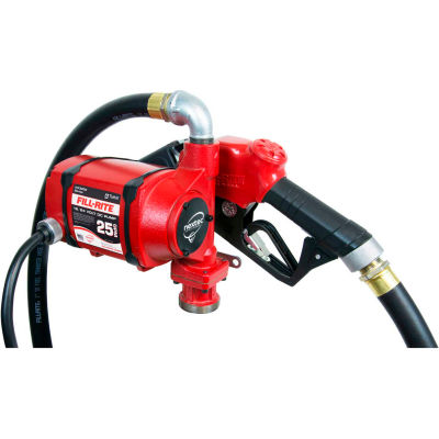 Fill-Rite NX25DDCNB-AA, DC Fuel Transfer Pump w/ 20" Telescoping Pipe, 25 GPM, 2" Bung Mount