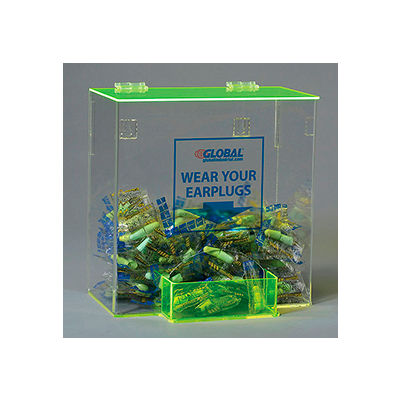 Global Industrial™ Acrylic Safety PPE Dispenser, Ear Plugs, Large, GLAEP-D