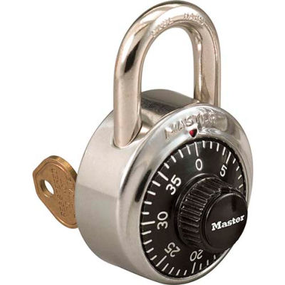 Master Lock® No.1525STK Combination Padlock Key Access with 1 Control Key & Chart, Price Each - Pkg Qty 50