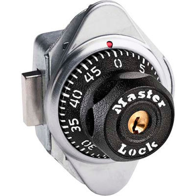 Cadenas à combinaison intégrée Master Lock® 1670STK pour cases carrées avec 1 clé et tableau, prix de chaque, qté par paquet : 50