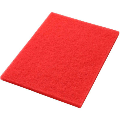 Global Industrial™ 14 » x 20 » Buffing Pad, Rouge, 5 Par Caisse