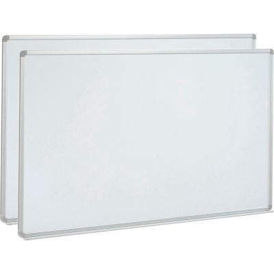 Global Industrial™ Porcelain Dry Erase Whiteboard - 96 x 48 - Paquet de 2
