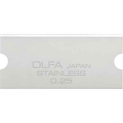 OLFA® GSB-2S/6B 30MM Stainless Steel Glass Scraper Blades for GSR-2 Mini Glass Scraper (6 Pack)