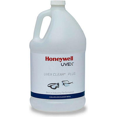 Honeywell Uvex S482 Clear Plus Lens Cleaner, Solution de recharge, 1 gallons