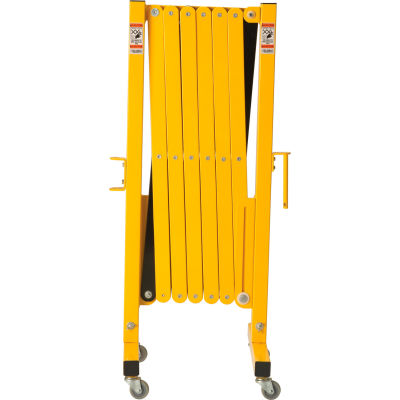 Global Industrial Portable Steel Barricade Gate With Casters