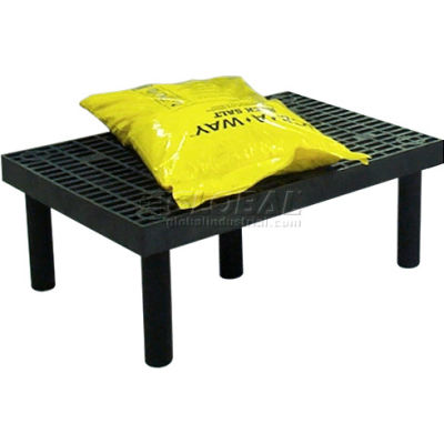 Support de rangement en plastique avec dessus ventilé, 36 po de largeur x 24 po de diamètre x 12 po de hauteur