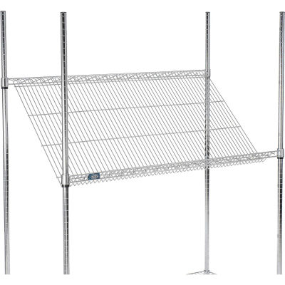 Nexel® SS2448C Chrome Slant Wire Shelf 48"W x 24"D