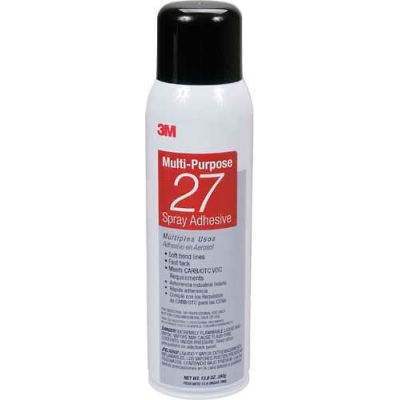 3m™ Adhésif multi-usage 27 Spray, 20 Fl Oz Can, Poids net 13,05 Oz, 62490649209 - Qté par paquet : 12