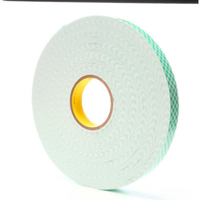 3M™ 4016 Double Coated Urethane Foam Tape 1" x 36 Yds. 62 Mil Off White - Qté par paquet : 9