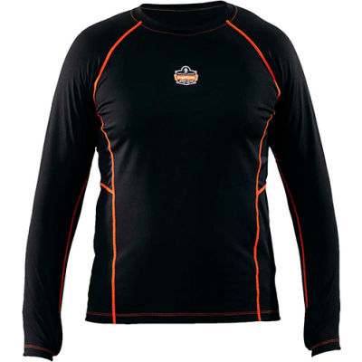 Ergodyne N-Ferno® 6435 Thermal Base Layer Long Sleeve Shirt, Black, XL