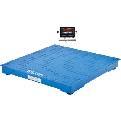 Échelle industrielle ™ palette NTEP avec indicateur LED, 3'x3', 2 500 lb x 0,5 lb