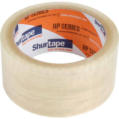 Ruban pour fermer les boîtes de carton Shurtape® HP 200, 2 po x 55 verges, 1,9 mil, transparent - Qté par paquet : 36