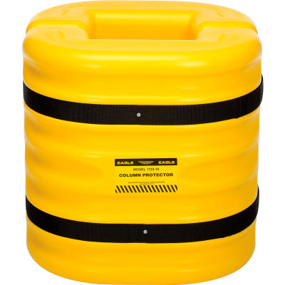 Eagle Column Protector, 10" Column Opening, 24" High, Yellow