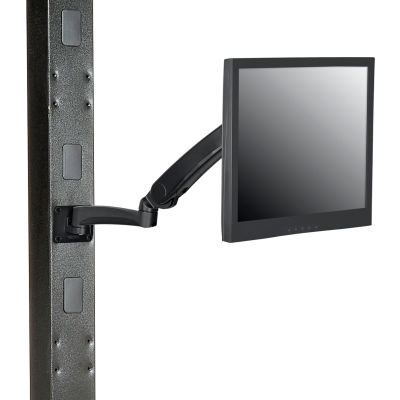 Global Industrial™ Gas Spring LED ou LCD Monitor Arm w / VESA Plate, noir