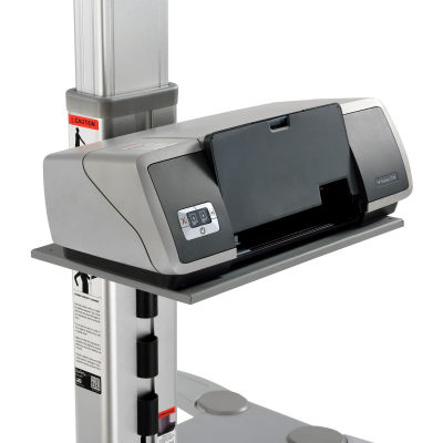 Global Industrial™ plateau d’imprimante pour bureau mobile assis-debout avec emplacement pour tablette