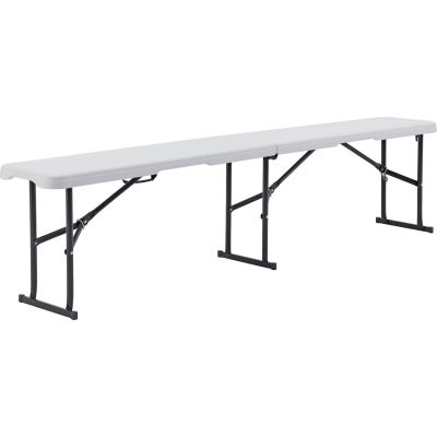 Global Industrial™ 6' Fold-In-Half Bench, Blanc