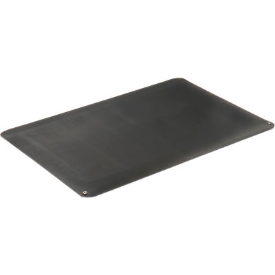 Wearwell® Electrically Conductive Smooth Mat 9/16" Thick 2' x 3' Black