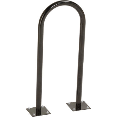 Global Industrial™ U-Rack Bike Rack, Noir, 2-Bike, Flange Mount