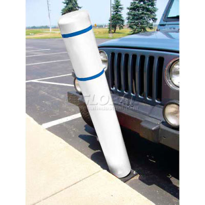 FlexBollard™ H 52" - Installation de l’asphalte - Bandes de couverture blanc/bleu