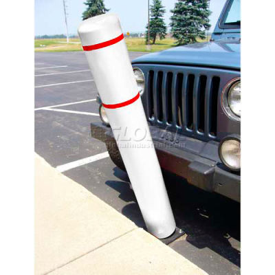 FlexBollard™ H 52" - Installation de l’asphalte - Bandes de couverture blanche/rouge