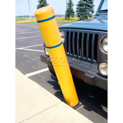 FlexBollard™ H 52" - Installation de l’asphalte - Bandes de couverture jaune/bleu