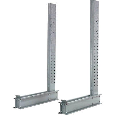 Global Industrial Single Sided Cantilever Upright, 49"Dx14'H, For 3000-5000 Series