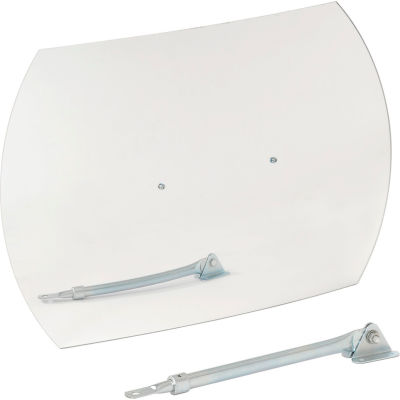 Roundtangular Acrylic Convex Mirror, Indoor, 15"x24", 160° Viewing Angle