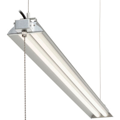 Global Industrial 60" LED Aluminum Shop Light, 35W, 4000K, 4375 Lumens, 48" Adj Height, 6'Cord