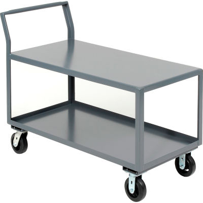 Jamco Heavy Duty Service Cart, 2 Shelves, 30"Wx60"L, 2000 Lbs. Cap.