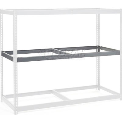 Global Industrial™ Additional Level For Wide Span Rack 72"W x 30"D No Deck 900 Lb Capacity, Gry