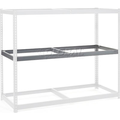 Global Industrial Additional Level For Wide Span Rack 60"Wx48"D No Deck 1200 Lb Capacity, Gray