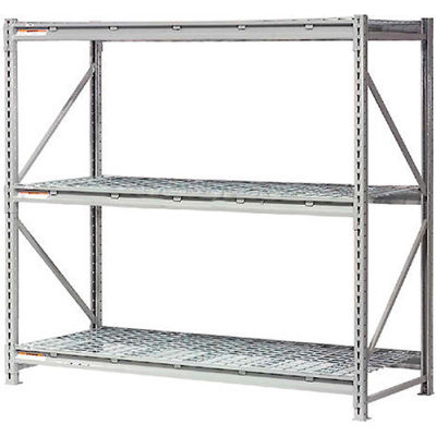 Global Industrial™ 3 Level, rack de stockage en vrac Extra HD, platelage métallique, démarreur, 72 « L x 18 » P x 72 « H