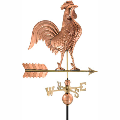 Good Directions 27" Rooster Weathervane, Polished Copper