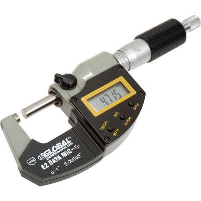 Global Industrial 0-1"/25,4MM Twin Force IP65 Digital Electronic & Analog Micrometer