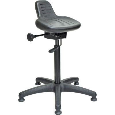 Interion® Ergonomic Standing Stool, 250 Lb. Capacity, Black