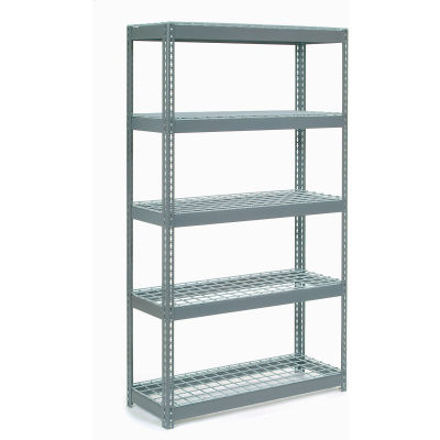 Global Industrial 5 Shelf, rayonnage extra HD sans boulon, démarreur, 48 « L x 24 » P x 72 » H, platelage métallique