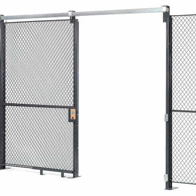 Global Industrial™ Wire Mesh Sliding Gate, 10'H x 4'W
