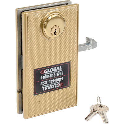 Global Industrial™ Écluse de porte Mortise avec 2 clés pour les portes coulissantes