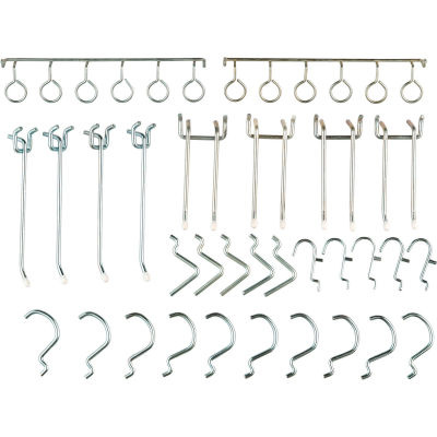 Global Industrial 30 Piece Pegboard Hook Set (Large Hooks)