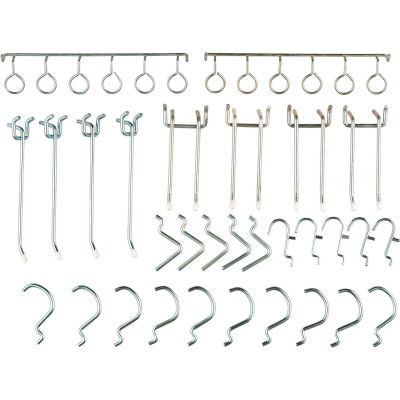 Global Industrial™ Pegboard Hooks, Pack de 30