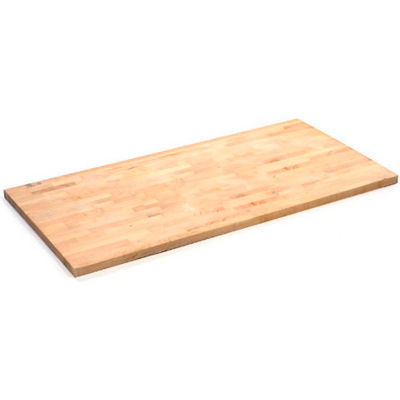 Global Industrial 72"W x 30"D x 2-1/4"H Maple Butcher Block Square Edge Workbench Top